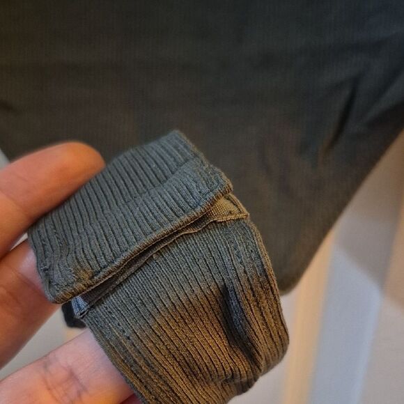 💲1️⃣0️⃣ Bundled ✔️Mono B Charcoal Grey Ribbed Sleeveless Thong Bodysuit Large - Picture 5 of 7